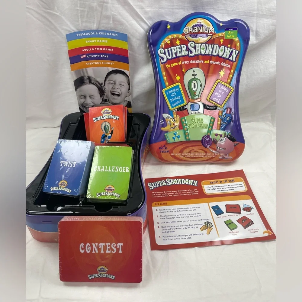 Super Showdown Game By Cranium, Opened but Unopened Game Pieces